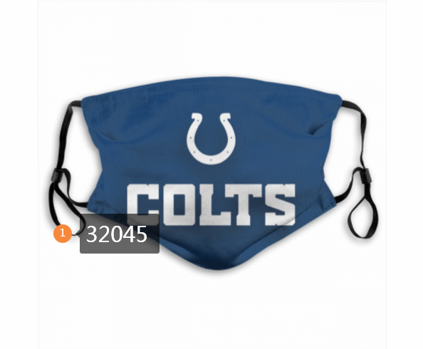 NFL 2020 Indianapolis Colts 125 Dust mask with filter